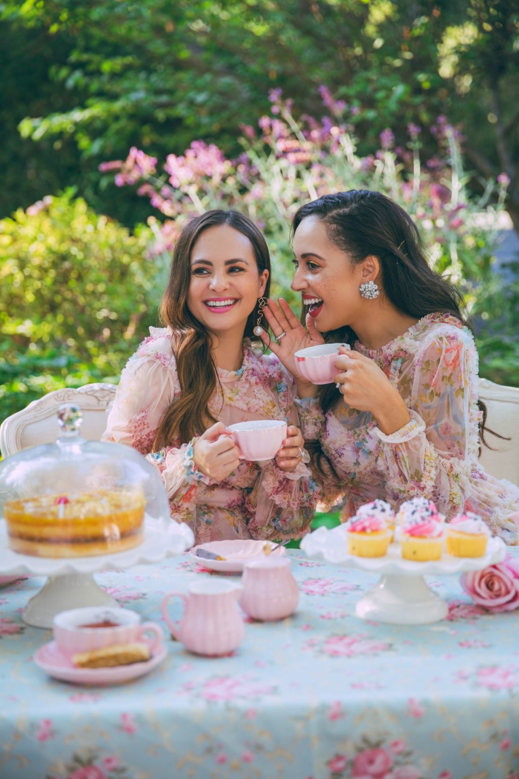 tea party pink photoshoot idea